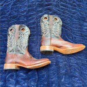 Men's Brown and Gray Cowboy Boots